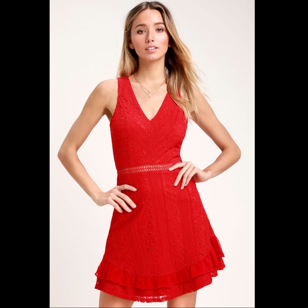 NWT Love You Always Skater Holiday Red Dre…